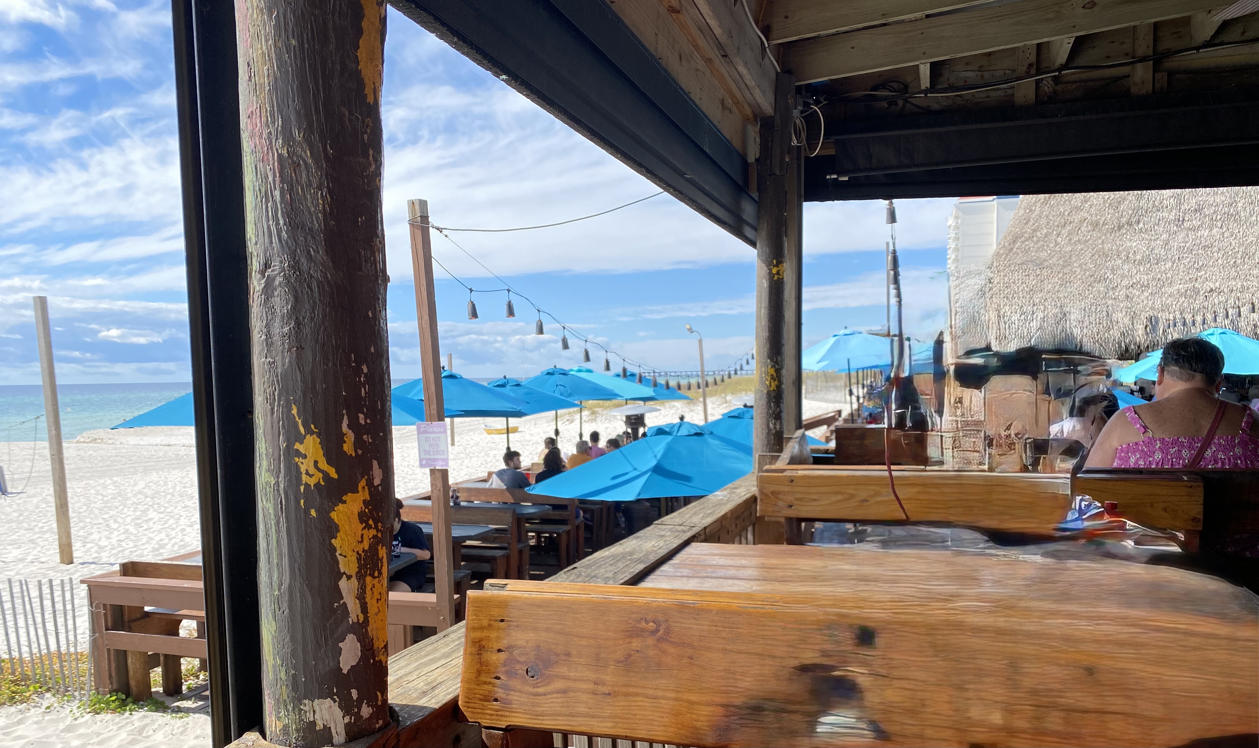 The view from our table
